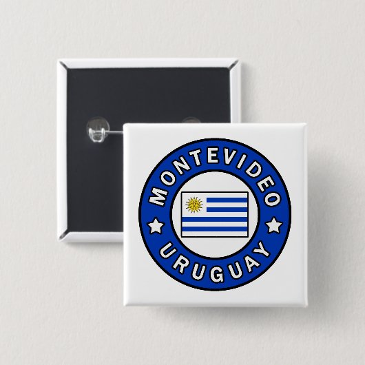 Montevideo Uruguay Button (Vorne & Hinten)