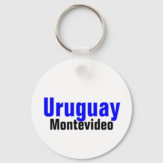 Montevideo, Uruguay Custom Collection Schlüsselanhänger (Vorderseite)