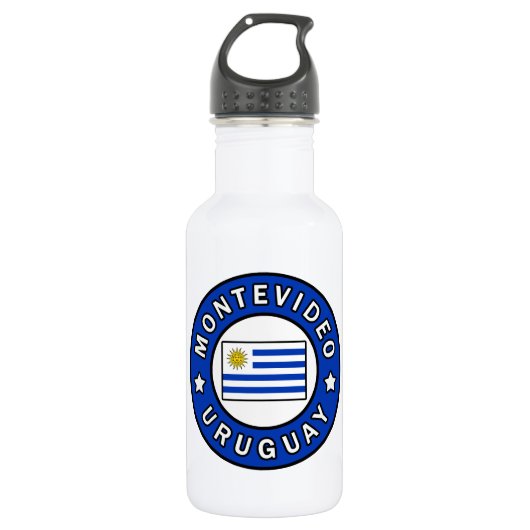 Montevideo Uruguay Edelstahlflasche (Vorderseite)