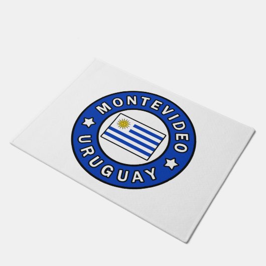 Montevideo Uruguay Fußmatte (Schrägansicht)