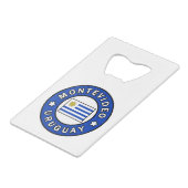 Montevideo Uruguay Geldbeutel Flaschenöffner (Vorderseite Schrägansicht)