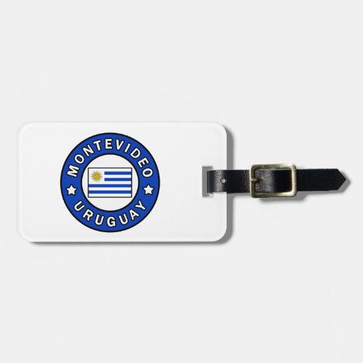 Montevideo Uruguay Gepäckanhänger (Vorderseite horizontal)