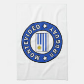 Montevideo Uruguay Geschirrtuch (Vertikal)