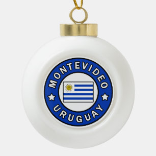 Montevideo Uruguay Keramik Kugel-Ornament
