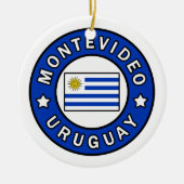 Montevideo Uruguay Keramik Ornament (Vorne)