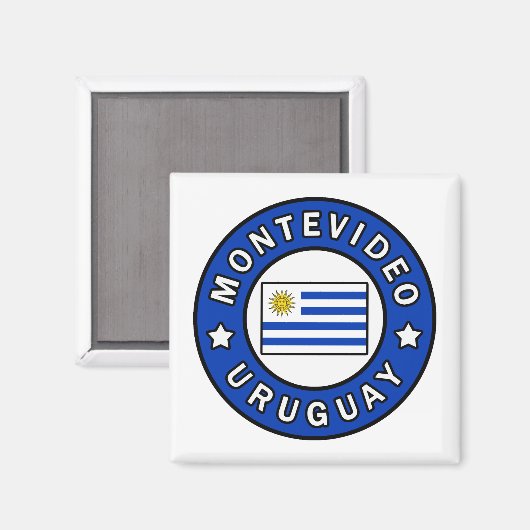 Montevideo Uruguay Magnet (Vorderseite/Rückseite)