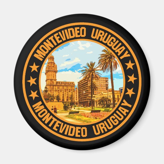 Montevideo Uruguay Magnet (Vorne)