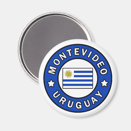 Montevideo Uruguay Magnet (Vorderseite/Rückseite)