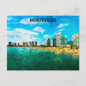 Montevideo Uruguay Malansicht Postkarte (Vorderseite)