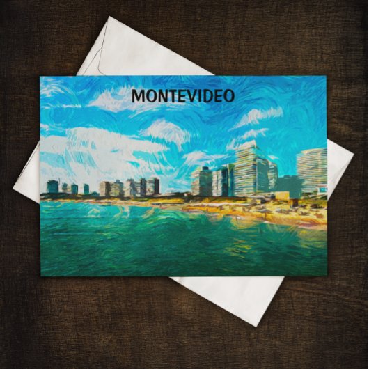 Montevideo Uruguay Malansicht Postkarte