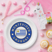 Montevideo Uruguay Pappteller (Party)