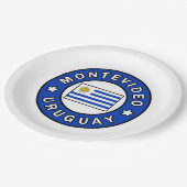 Montevideo Uruguay Pappteller (Schrägansicht)