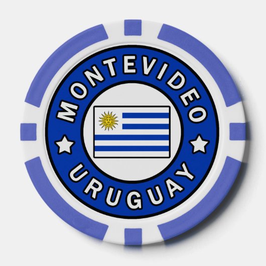 Montevideo Uruguay Pokerchips (Vorderseite)