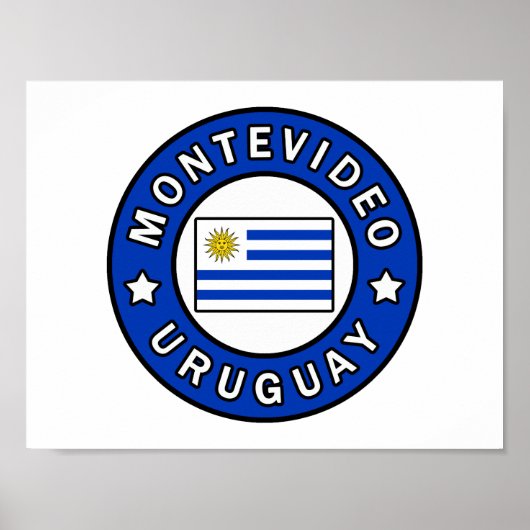 Montevideo Uruguay Poster (Vorne)