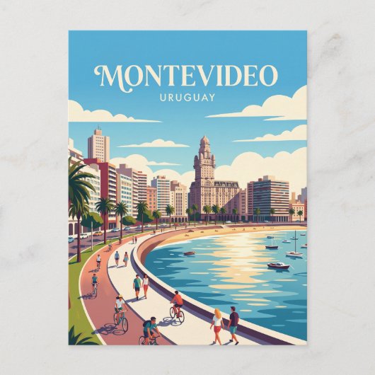 Montevideo Uruguay Postkarte (Vorderseite)