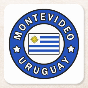 Montevideo Uruguay Rechteckiger Pappuntersetzer