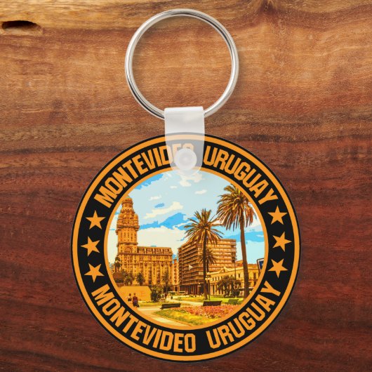 Montevideo Uruguay Schlüsselanhänger (Rückseite)