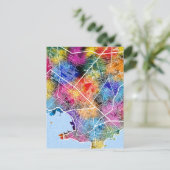 Montevideo Uruguay Stadtplan Postkarte (Stehend Vorderseite)