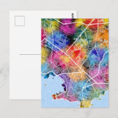 Montevideo Uruguay Stadtplan Postkarte (Vorne/Hinten)