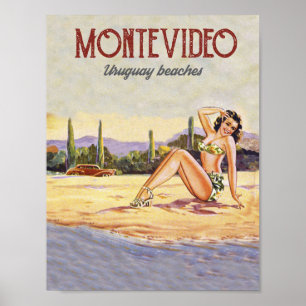Montevideo, Uruguay Strand Poster