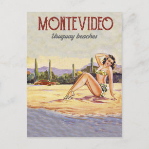 Montevideo, Uruguay Strand Postkarte