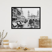 Montevideo, Uruguay Street Scene 1906 Poster (Küche)