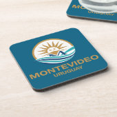 Montevideo Uruguay Südamerika Getränkeuntersetzer (Linke Seite)