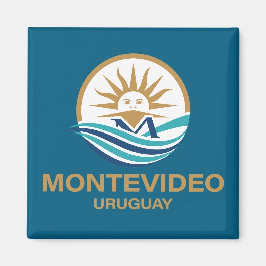 Montevideo Uruguay Südamerika Magnet (Vorne)