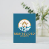Montevideo Uruguay Südamerika Postkarte (Stehend Vorderseite)