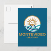 Montevideo Uruguay Südamerika Postkarte (Vorne/Hinten)