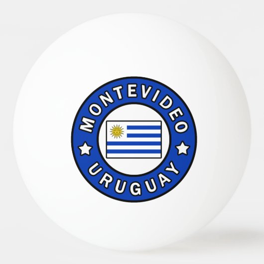 Montevideo Uruguay Tischtennisball (Vorderseite)