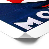 Montevideo Uruguay Vintage Travel Poster (Ecke)