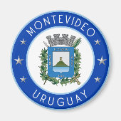 Montevideo-Wappen Magnet (Vorne)