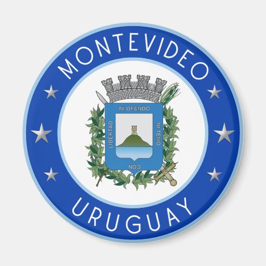 Montevideo-Wappen Magnet (Vorne)