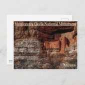 Montezuma Burg Nationaldenkmal (Landschaft) Postkarte (Vorne/Hinten)