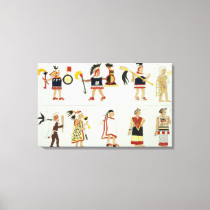 Montezuma II (1466-1520) wie in anon dargestellt Leinwanddruck