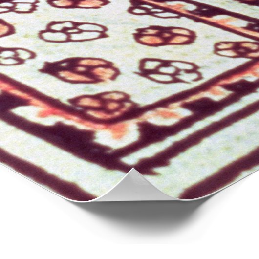 Montezuma II, das Tributen erhält Poster (Ecke)