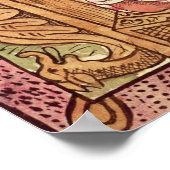 Montezuma II. und seine Gesandten Spanisch Poster (Ecke)