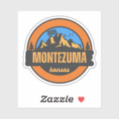 Montezuma, Kansas Aufkleber (Blatt)