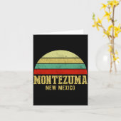 Montezuma New Mexico Vintage Retro Sunset Karte (Gelbe Blume)