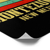 Montezuma New Mexico Vintage Retro Sunset Poster (Ecke)