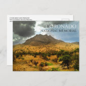 Montezuma Peak, Stormy Sky, Coronado Natl Memorial Postkarte (Vorne/Hinten)