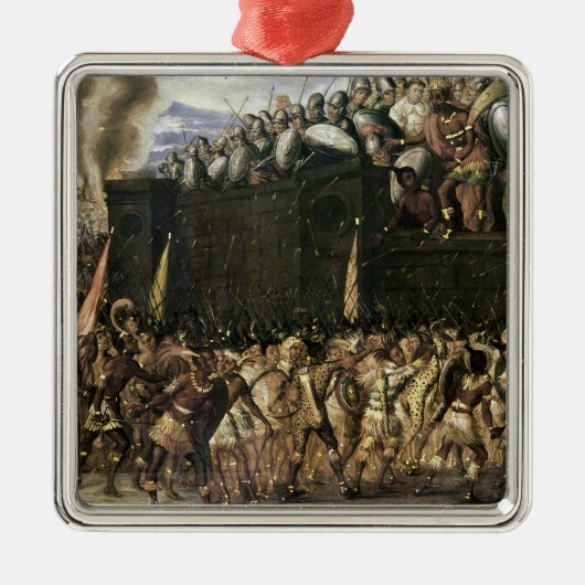 Montezuma Silbernes Ornament (Vorne)