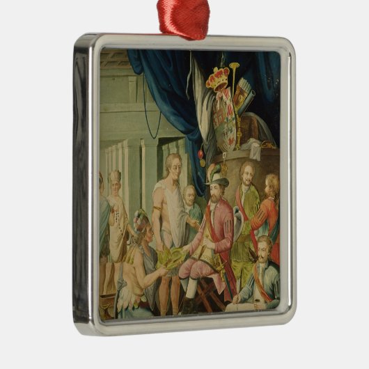 Montezuma Silbernes Ornament (Rechts)