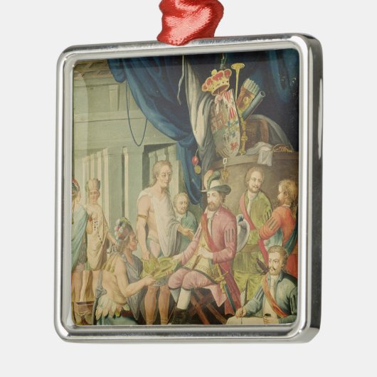 Montezuma Silbernes Ornament (Links)