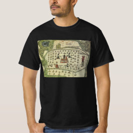 Montezumas Aztekenreich, Antique World Map, 1577 T-Shirt