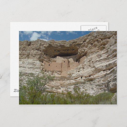 MONTEZUMAS CASTLE POSTKARTE (Vorne/Hinten)