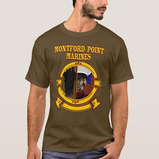 Montford Point Marines: Erster afroamerikanischer T-Shirt (Vorderseite)
