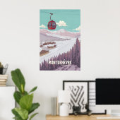 Montgenevre Frankreich Skigebiet Poster (Heimbüro)