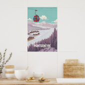 Montgenevre Frankreich Skigebiet Poster (Küche)
